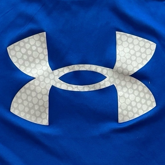 Under Armour Youth Boy XL Drifit Activewear Short Sleeve Shirt Top Royal Blue - Picture 2 of 5